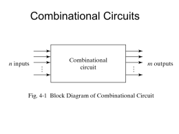 Combinational Circuits - Department of Computer Science