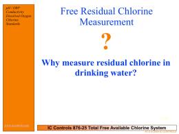 Residual Chlorine Measurement