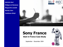 Sony 2004 - HEC Paris