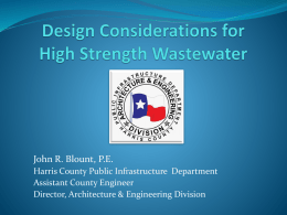Designing for high strength wastewater