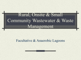 PowerPoint Presentation - Rural, Onsite & Small Community
