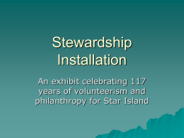 Stewardship Installation - Star Island Family Conference