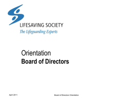 Orientation Council of Officers
