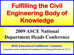 BOD Orientation - American Society of Civil Engineers