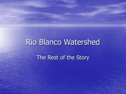 Rio Blanco Watershed