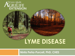 Lyme Disease - Texas A&M University