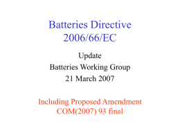 Batteries Directive 2006/66/EC