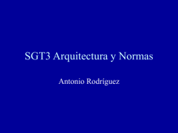 SGT3 Arquitectura y Normas