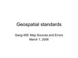 Geospatial standards