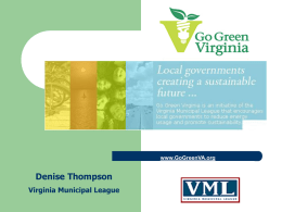 Go Green Virginia - Virginia Tech Continuing and