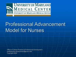 Professional Advancement Model: STC Nurses Rising To The Top