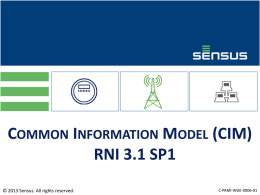 About the Common Information Model (CIM) Standard