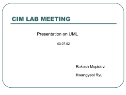 CIM LAB MEETING - University of Arizona