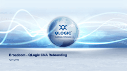 Broadcom - QLogic CNA Rebranding