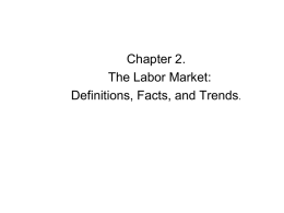 Ch. 2: The Labor Market: Definitions, Facts, and Trends.