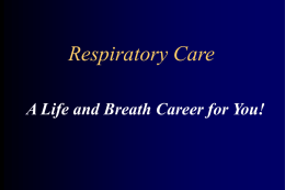 Respiratory Care - Crafton Hills College
