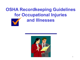 Recordkeeping Guidelines