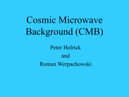 Cosmic Microwave Background