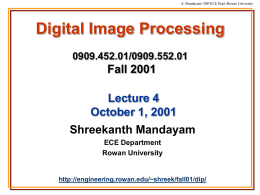 Digital Image Processing Lecture