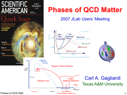 Phases of QCD Matter - Texas A&M University