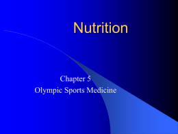 Nutrition Chapter 4 - Olympic High School