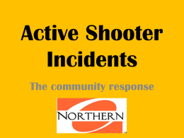 Active Shooter Incidents - Ohio Northern University