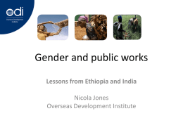 Gender and public works