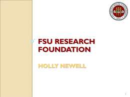 Financial Rep Meeting - Florida State University