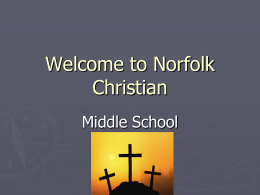 Welcome to Norfolk Christian