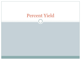 Percent Yield - Conejo Valley Unified School District