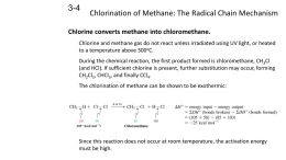 Chlorination of Methane: The Radical Chain Mechanism