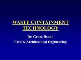 WASTE CONTAINMENT TECHNOLOGY