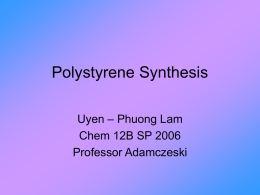 Polystyrene Synthesis
