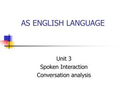 AS ENGLISH LANGUAGE