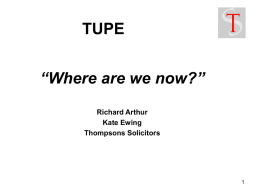 NEW TUPE - Home | The Institute of Employment Rights
