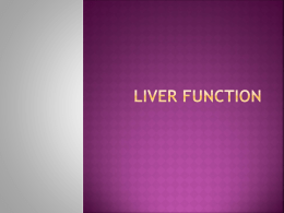 Liver Function - Groby Bio Page