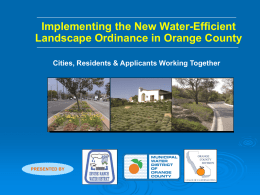Smarter Landscape Watering - Irvine Ranch Water District
