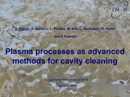 Plasma processes as advanced methods for cavity cleaning