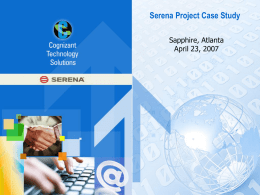 Serena - Sapphire Presentation