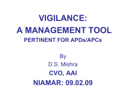 Vigilance - A management tool