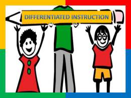 Components of Differentiated Instruction
