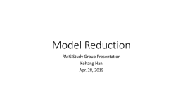 Model Reduction - Massachusetts Institute of Technology