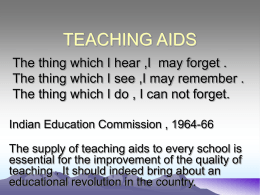 TEACHING AIDS