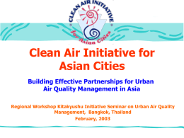 The Clean Air Initiative for Asian Cities