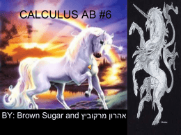 CALCULUS AB #6