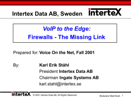 Intertex Data AB, Sweden
