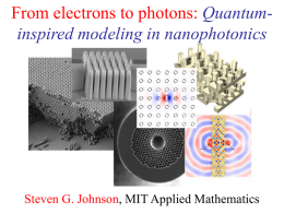 From electrons to photons: Quantum