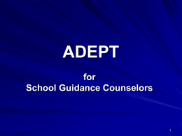 ADEPT for Counselors Training