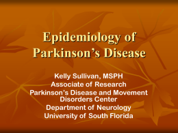 Epidemiology of Parkinson’s disease