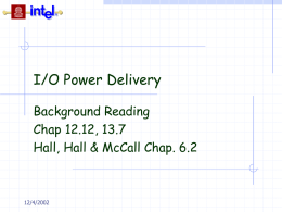I/O Power Delivery - download.intel.nl